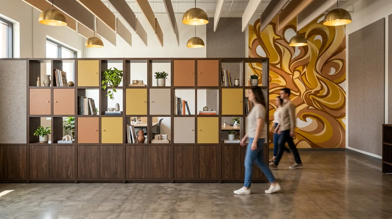 Joy Collection Zone Divider in Cappuccino and India