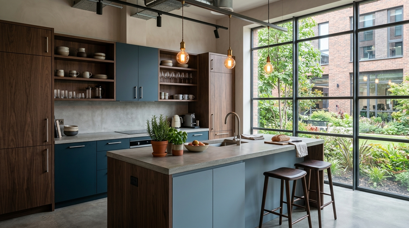 Bleu Spazio pantry