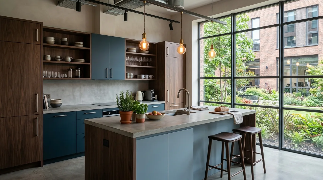Bleu Spazio pantry