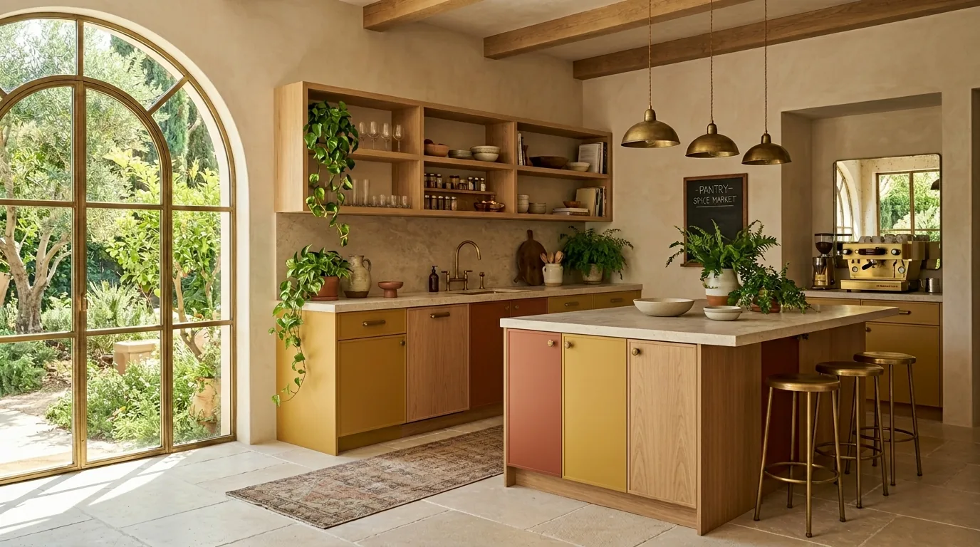Rosso oak pantry