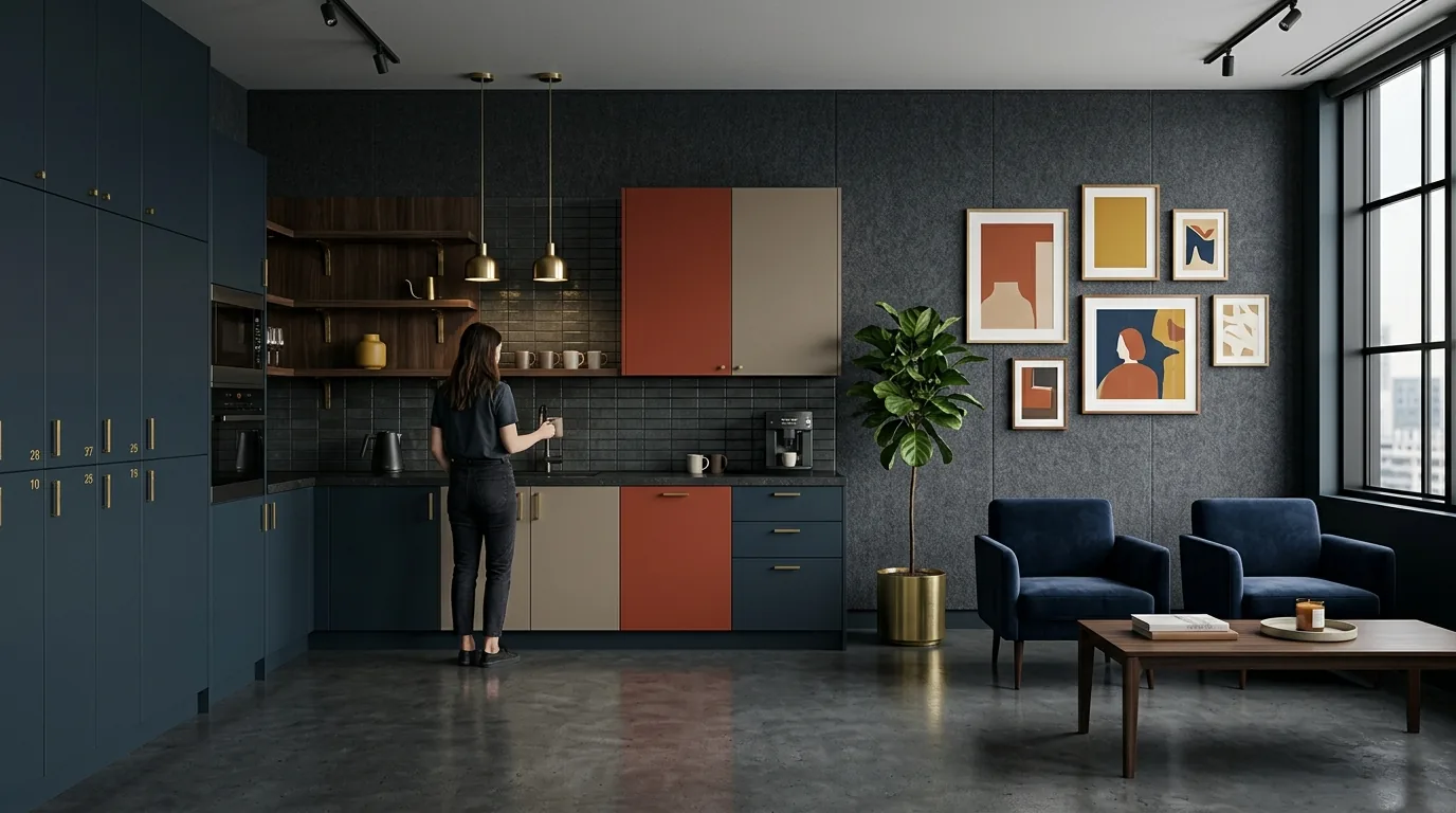 Rosso, Bleu, India and Grigio — pantry