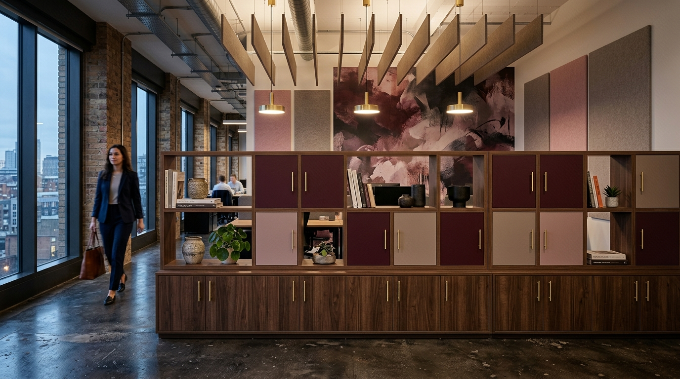 Viola Tramonto — zone divider mural