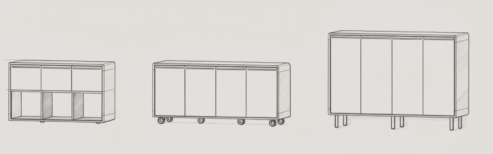 Architectural sketch of Arraya base options