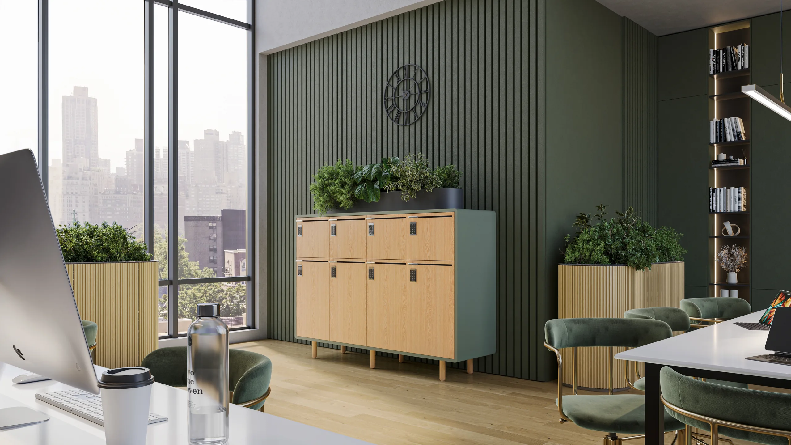 Arraya locker system — furniture-grade modular lockers