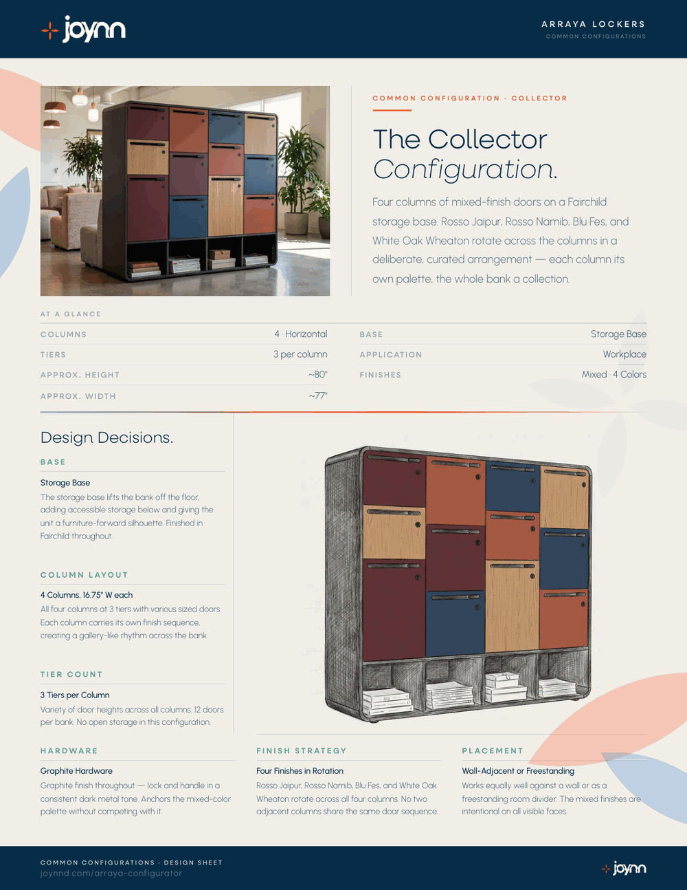 Arraya Collector configuration design sheet