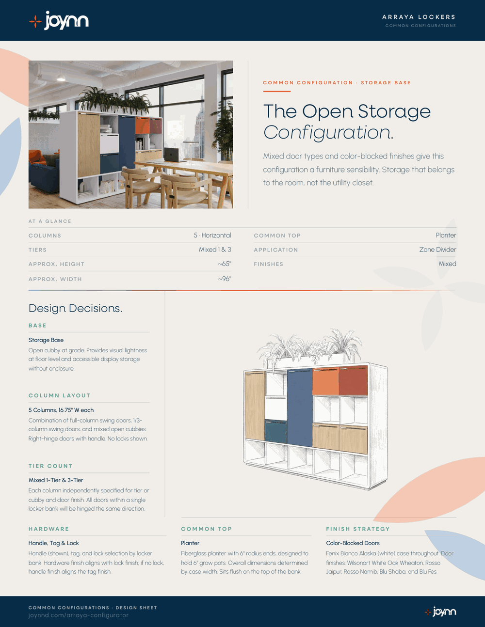 Arraya Open Storage configuration design sheet