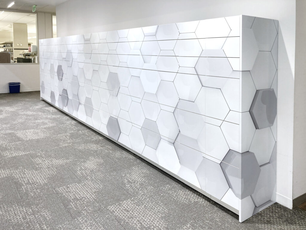 Interactive 3D touchscreen locker configurator display in a showroom