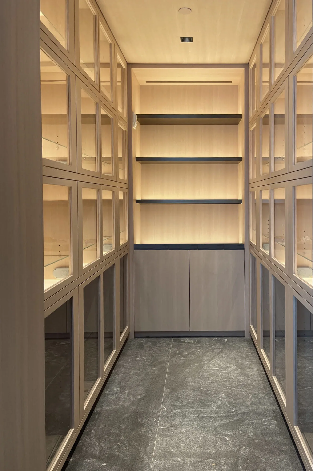 Wine storage lockers, custom configuration