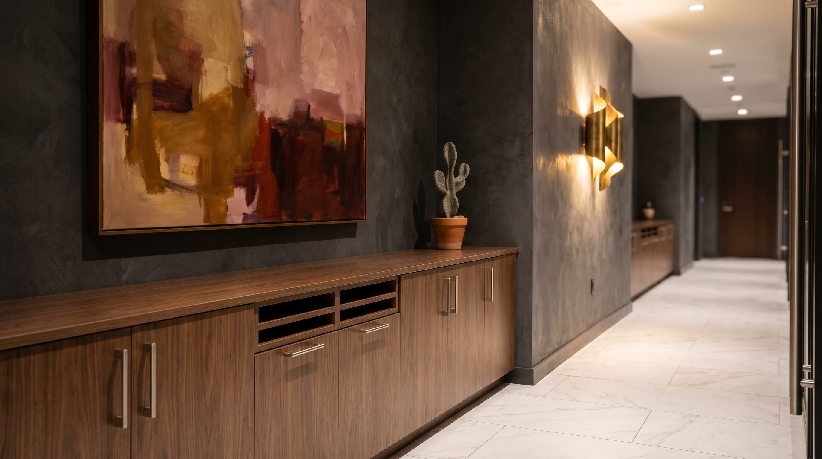 Executive credenza mail unit