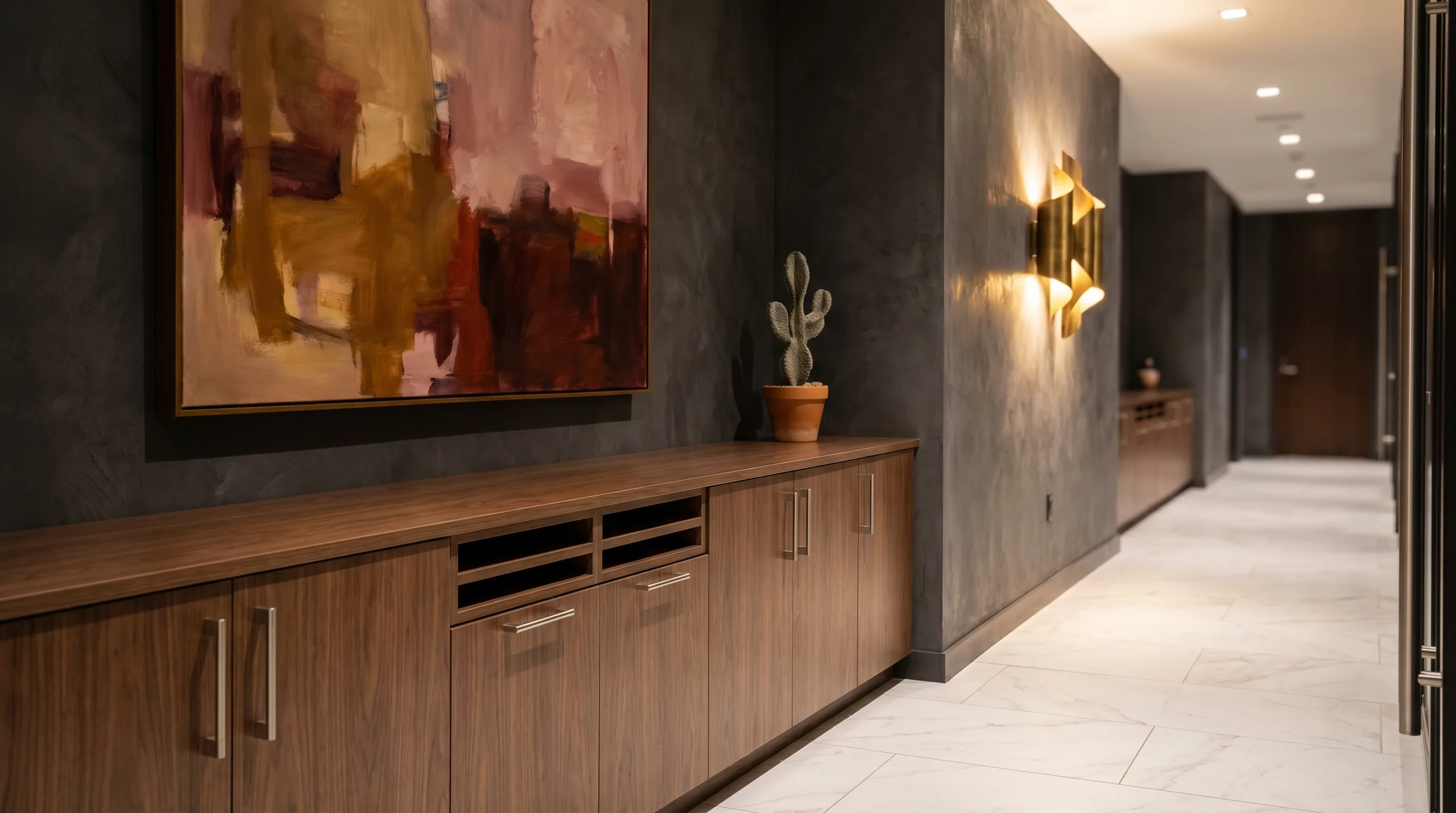 Executive credenza mail unit