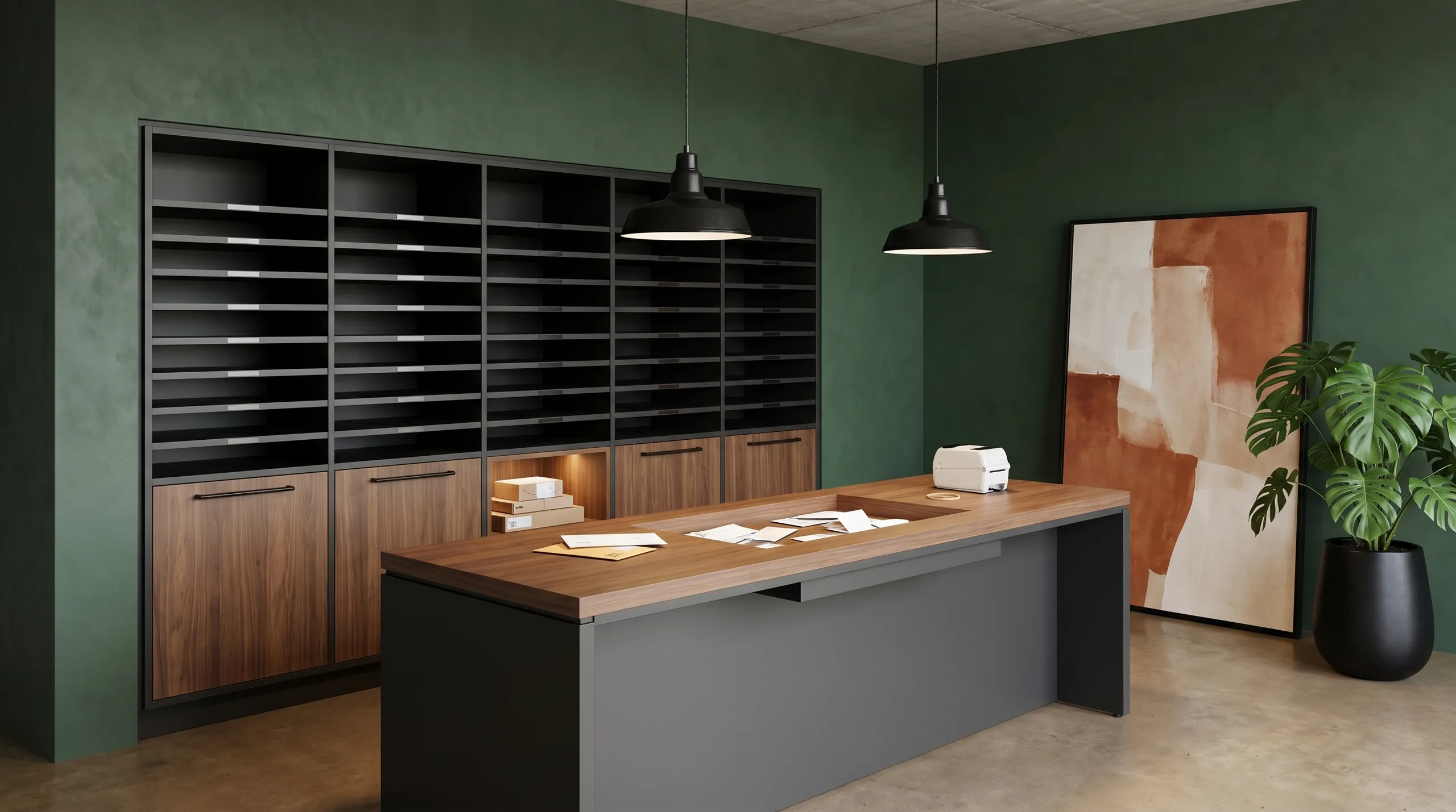 Workspace green island
