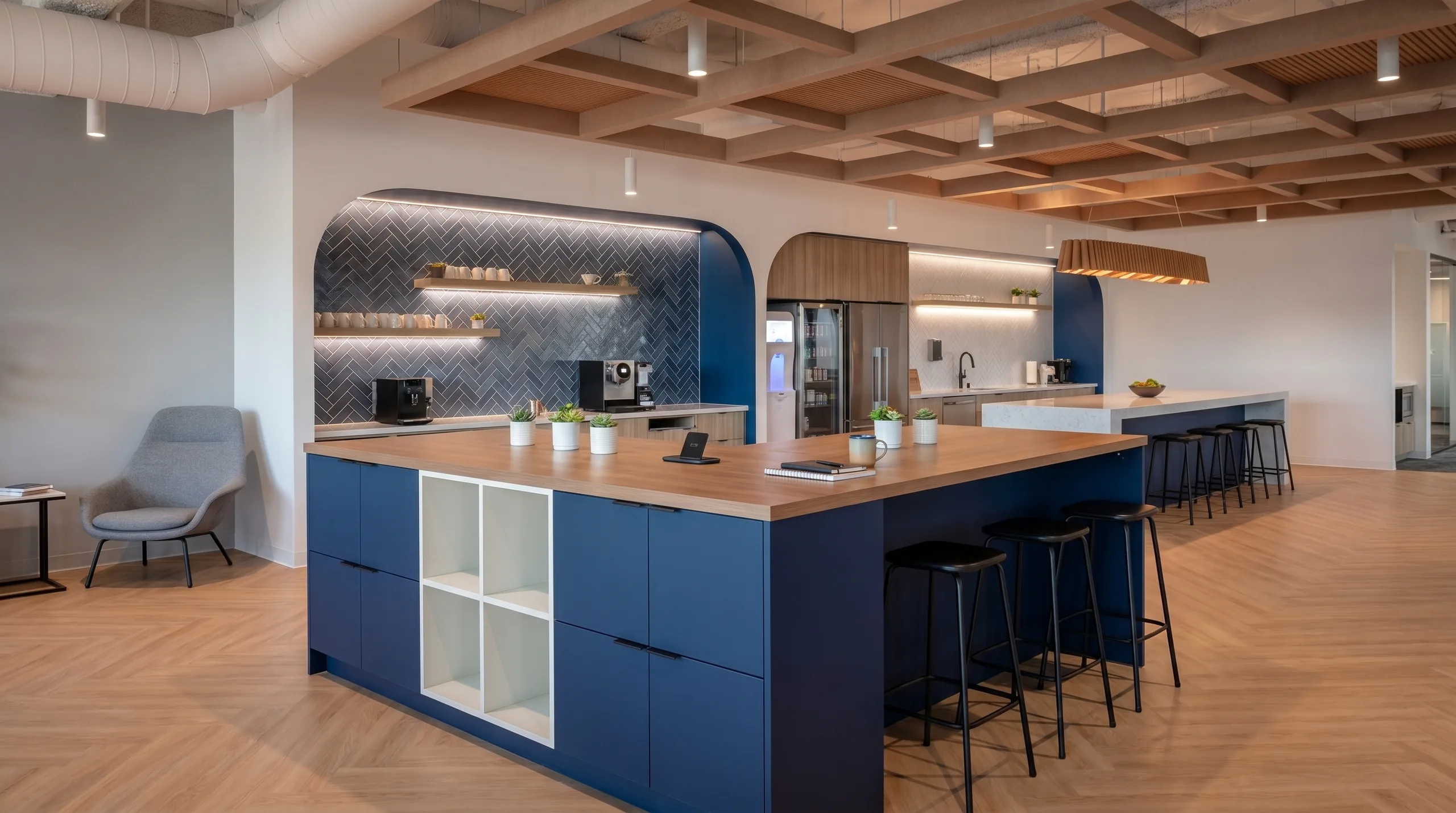 High-design pantries and kitchenettes
