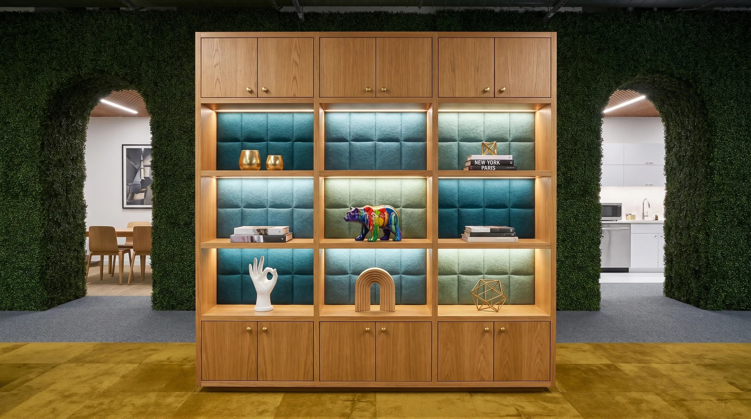 Quilted felt display wall