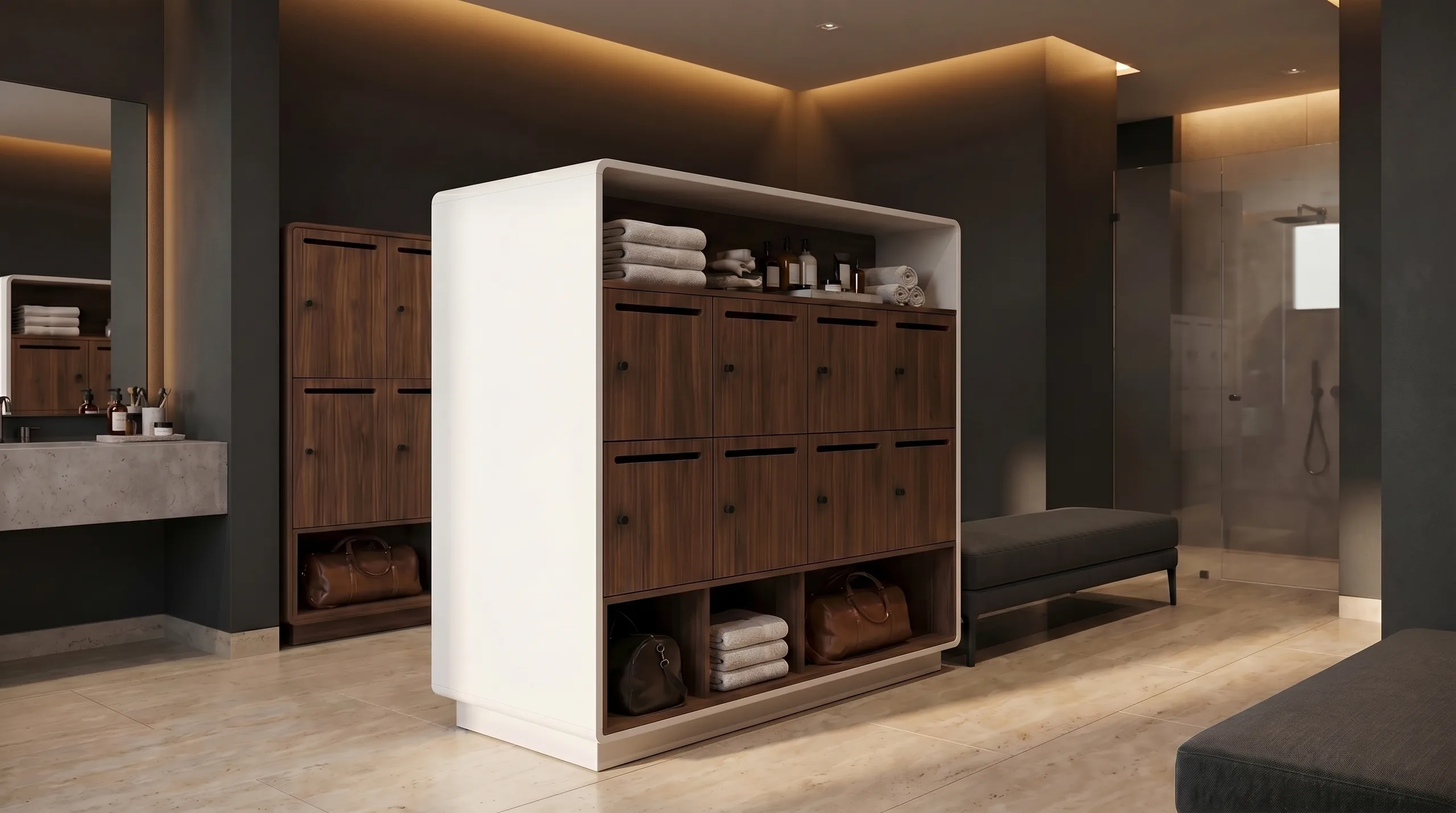 High-design configurable lockers