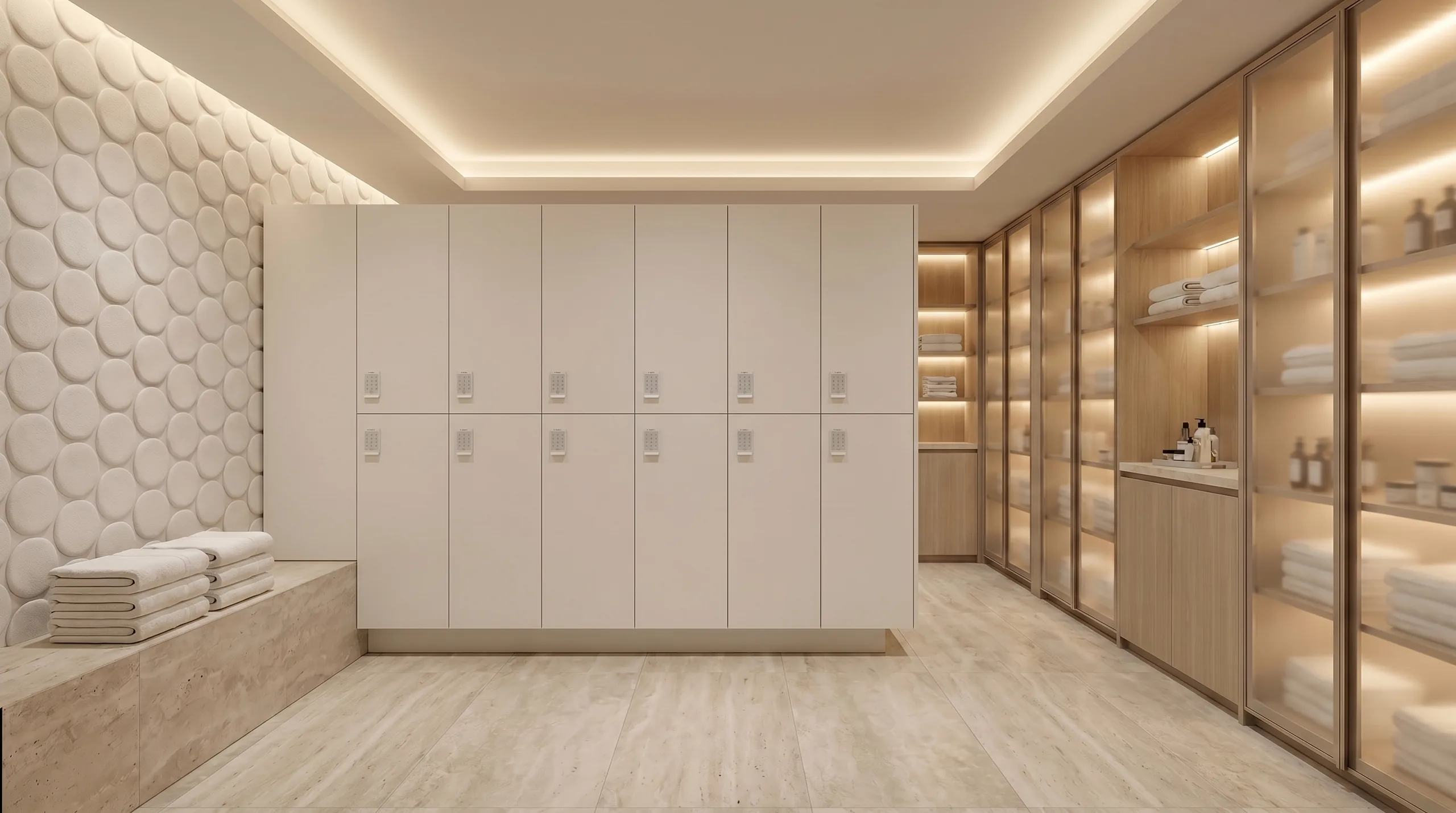 Spa and wellness changing room