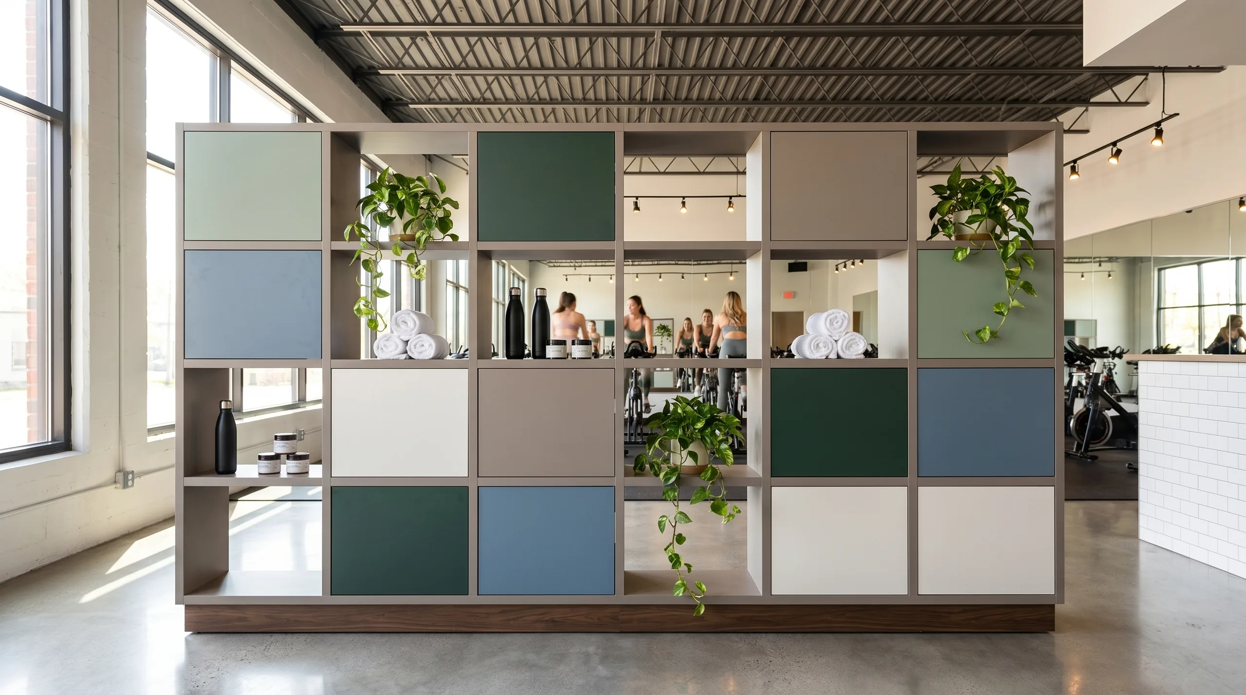 Zone Divider boutique fitness retail