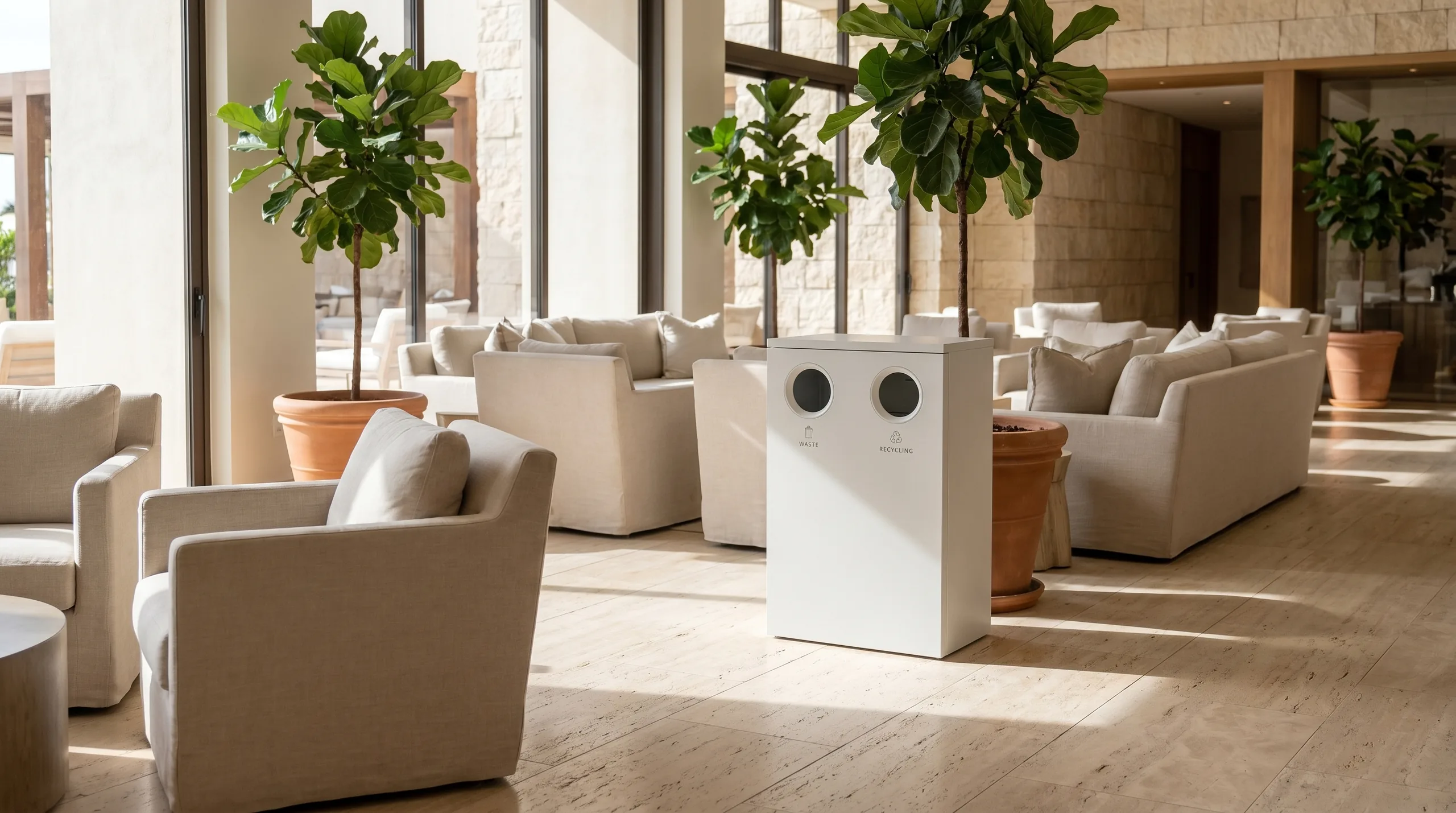 Hospitality — hotel lobby lounge