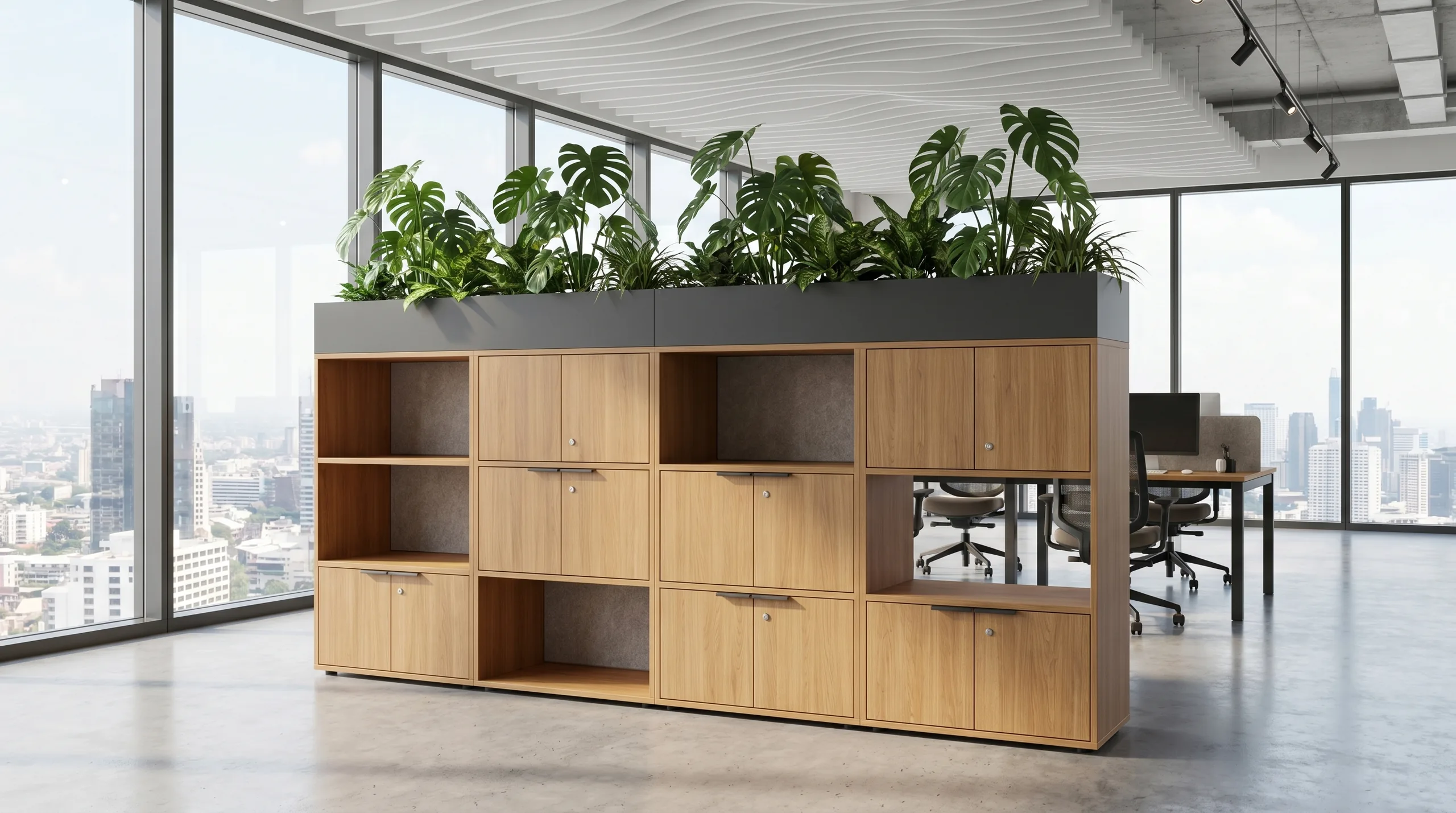 Zone Divider open plan office