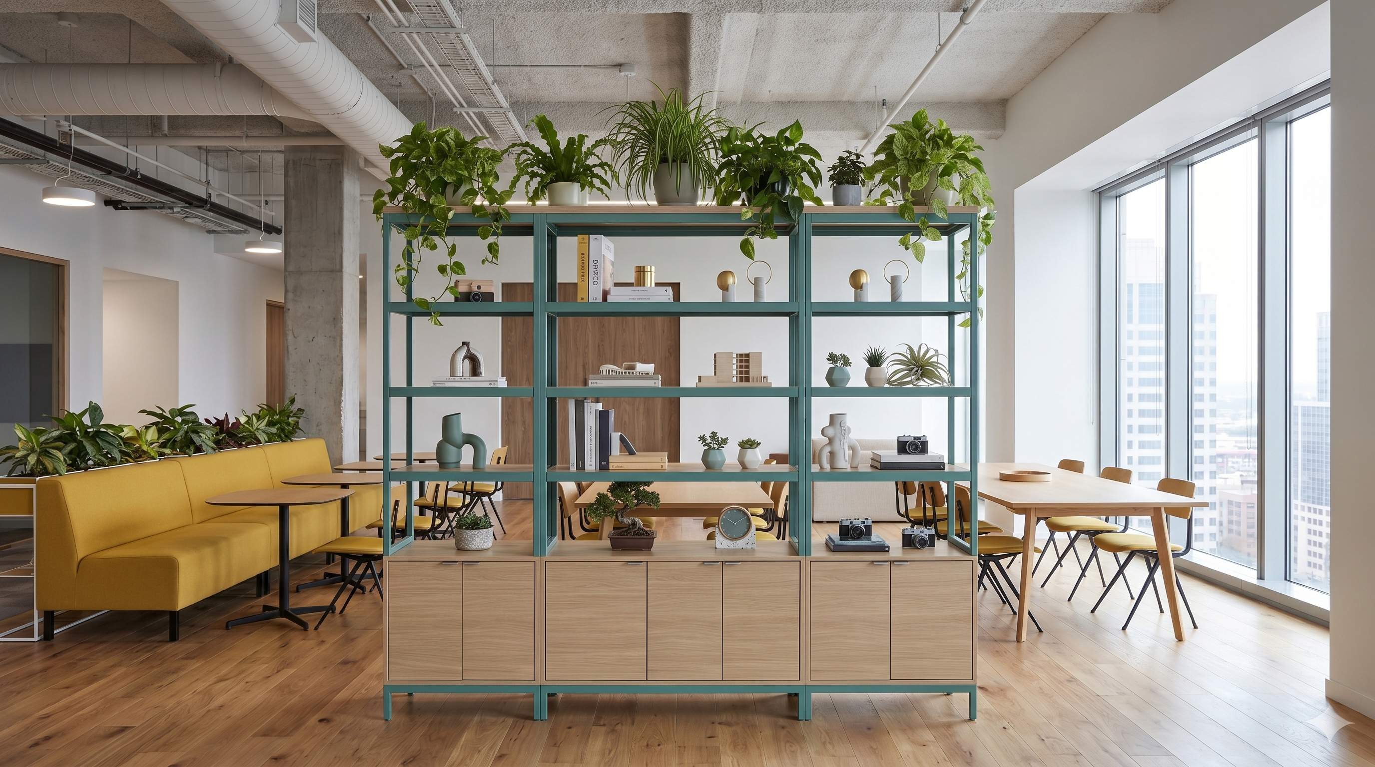 Zone Divider biophilic coworking
