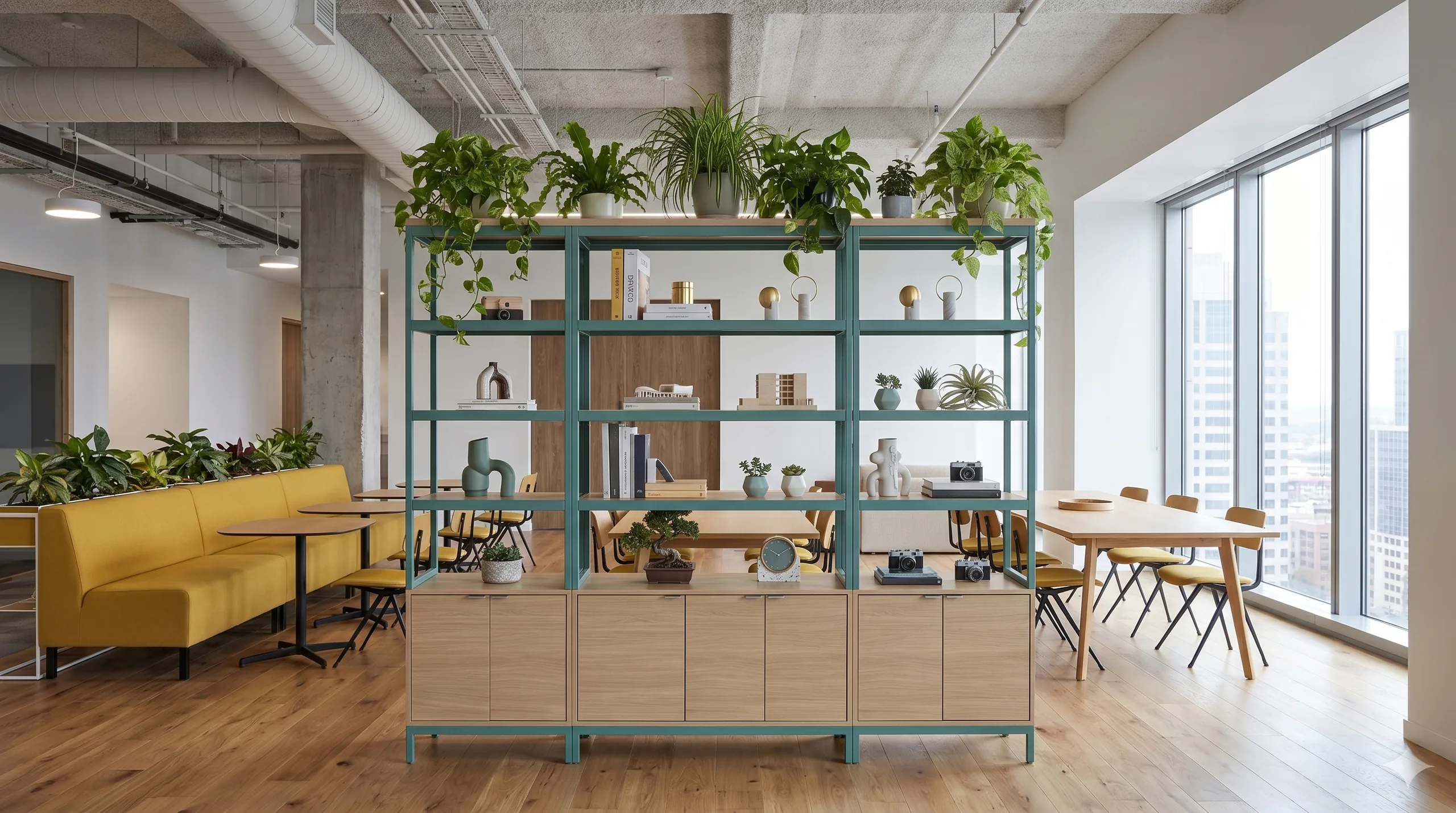 Zone Divider biophilic coworking