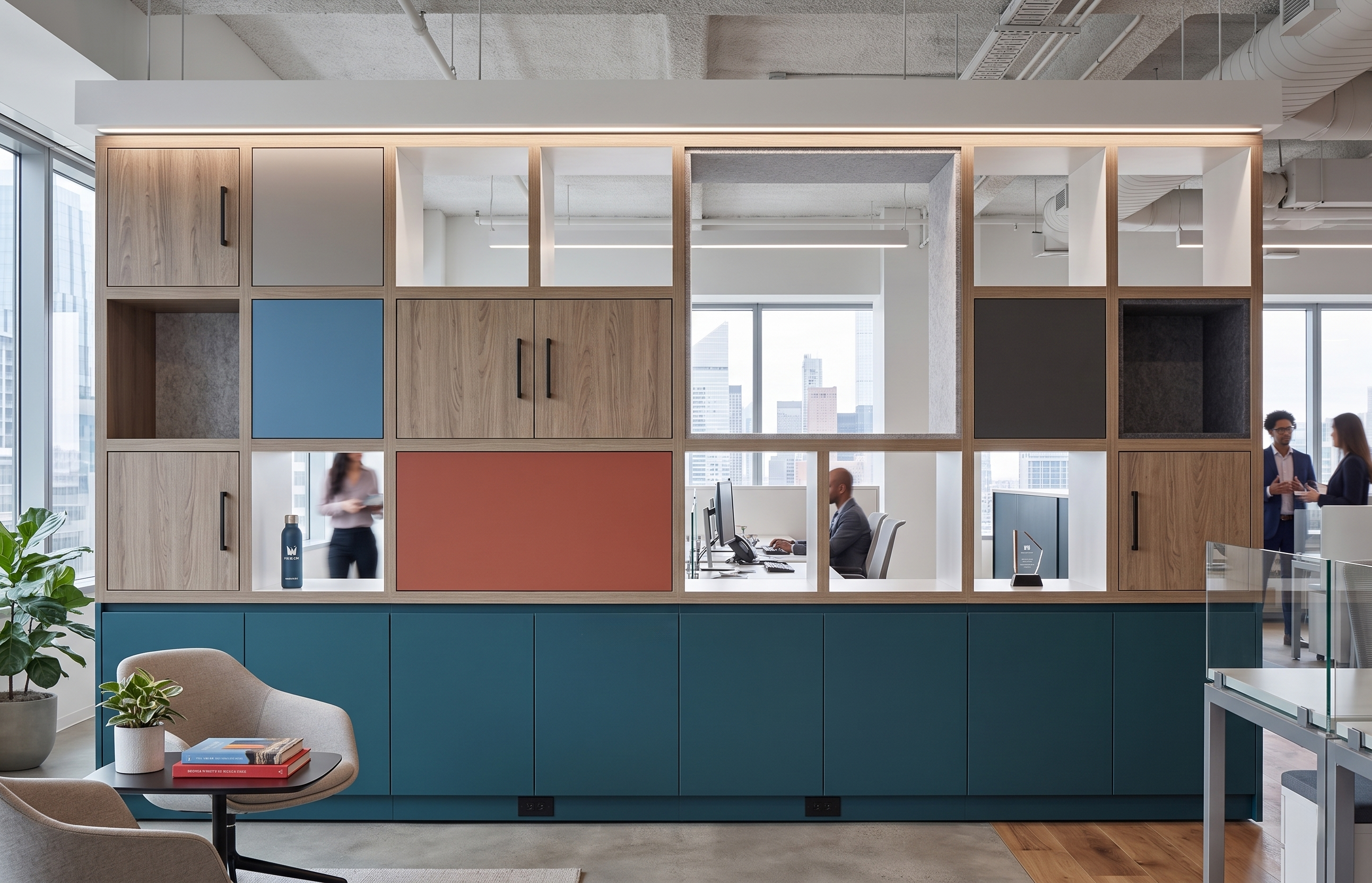 Zone Divider passthrough jewel tone configuration
