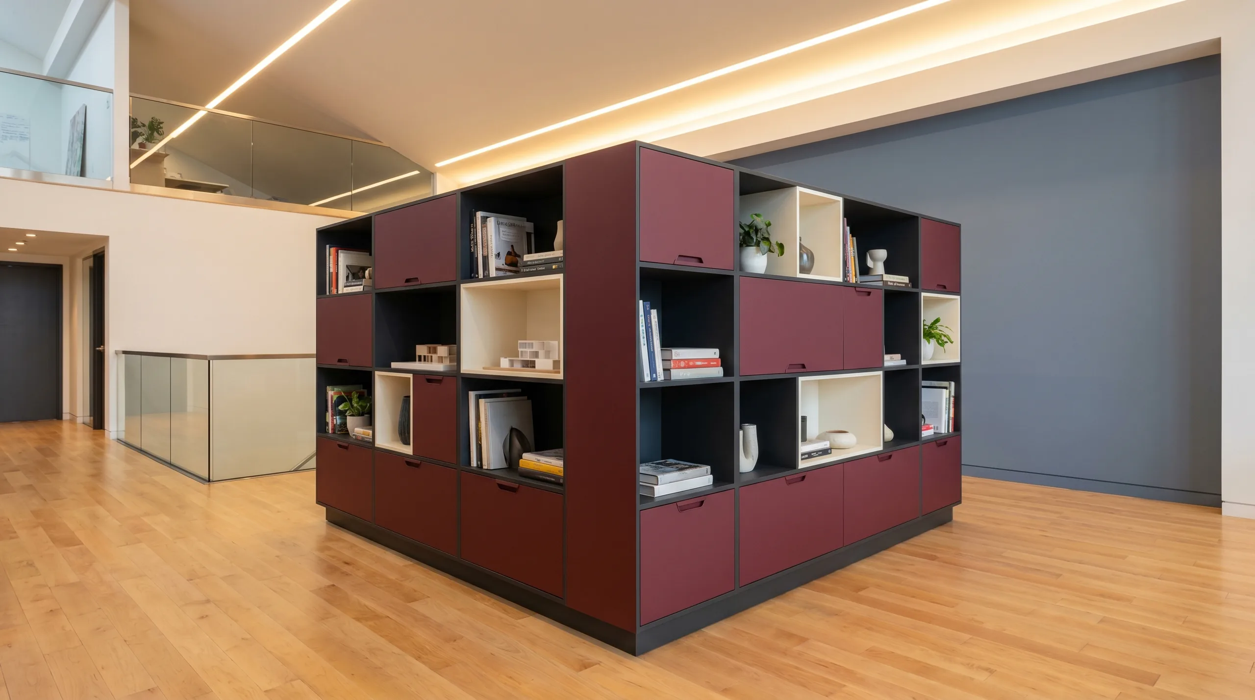 Double-sided Zone Divider in collaboration zone