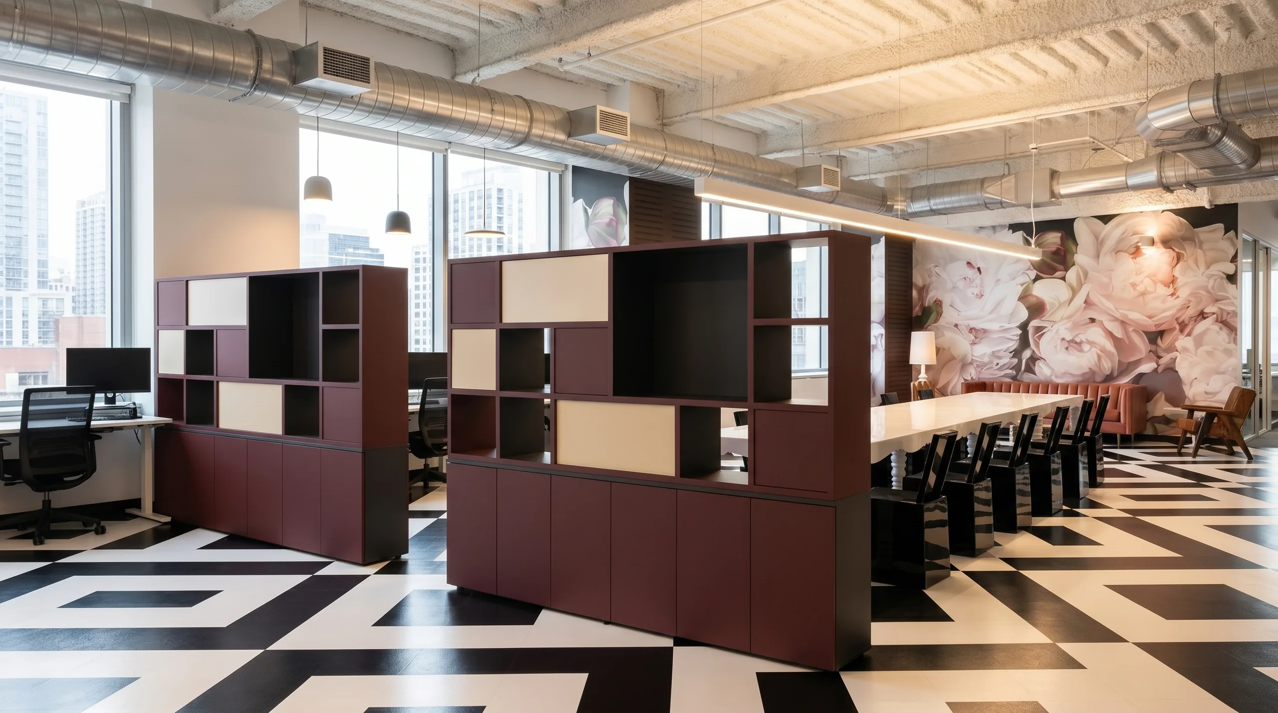 Zone Divider in media company collaboration zone