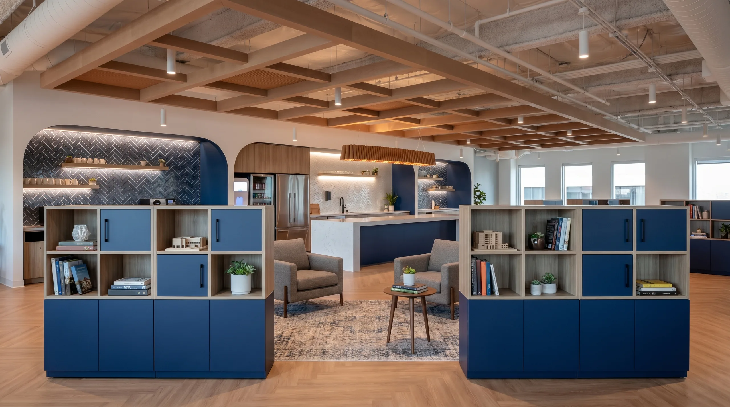 Zone Divider tech office pantry hub